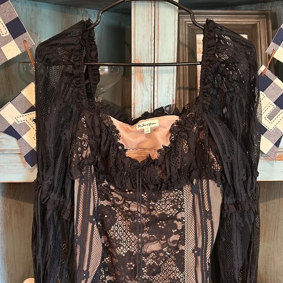 For Love & Lemons large Lacy black dress - Picture 6 of 15